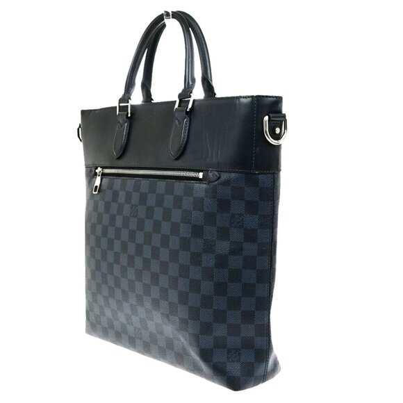 LOUIS VUITTON Newport Business Hand Bag Damier Cobalt Leather BE - Picture 4 of 16